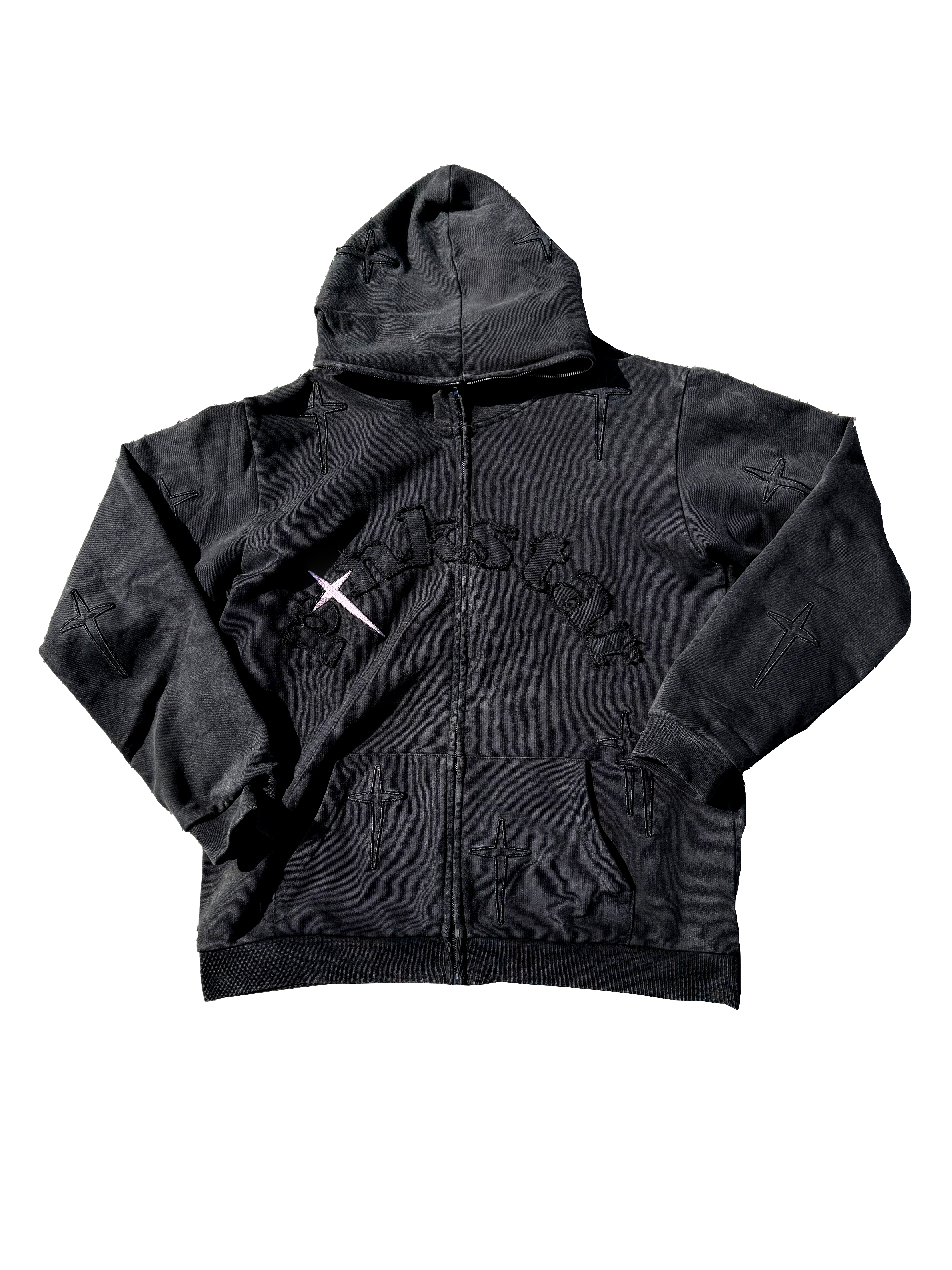 PINK STAR FULL ZIPUP HOODIE – Pink Star PINK STAR FULL ZIPUP HOODIE – Pink Star