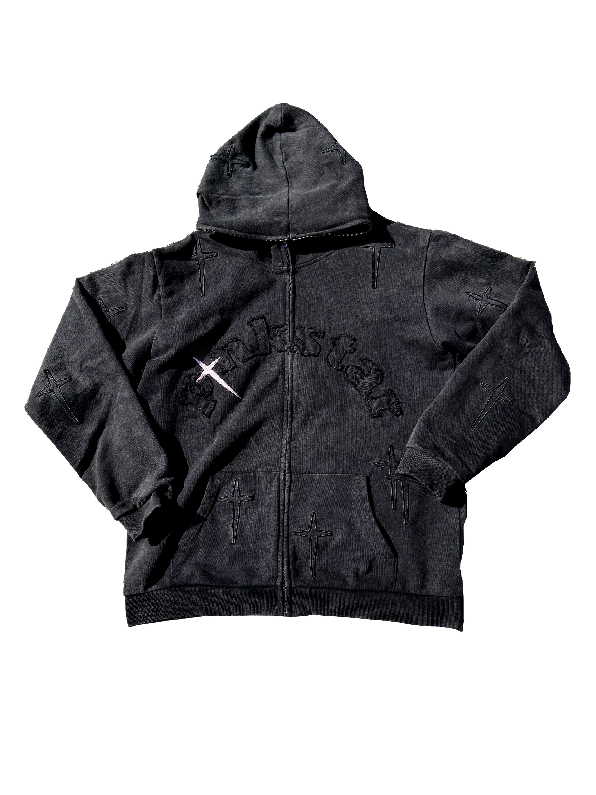 PINK STAR FULL ZIPUP HOODIE – Pink Star PINK STAR FULL ZIPUP HOODIE – Pink Star